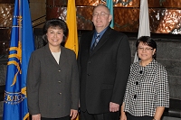 Dr. Yvette Roubideaux, Mark Karzon, Charlene Red Thunder